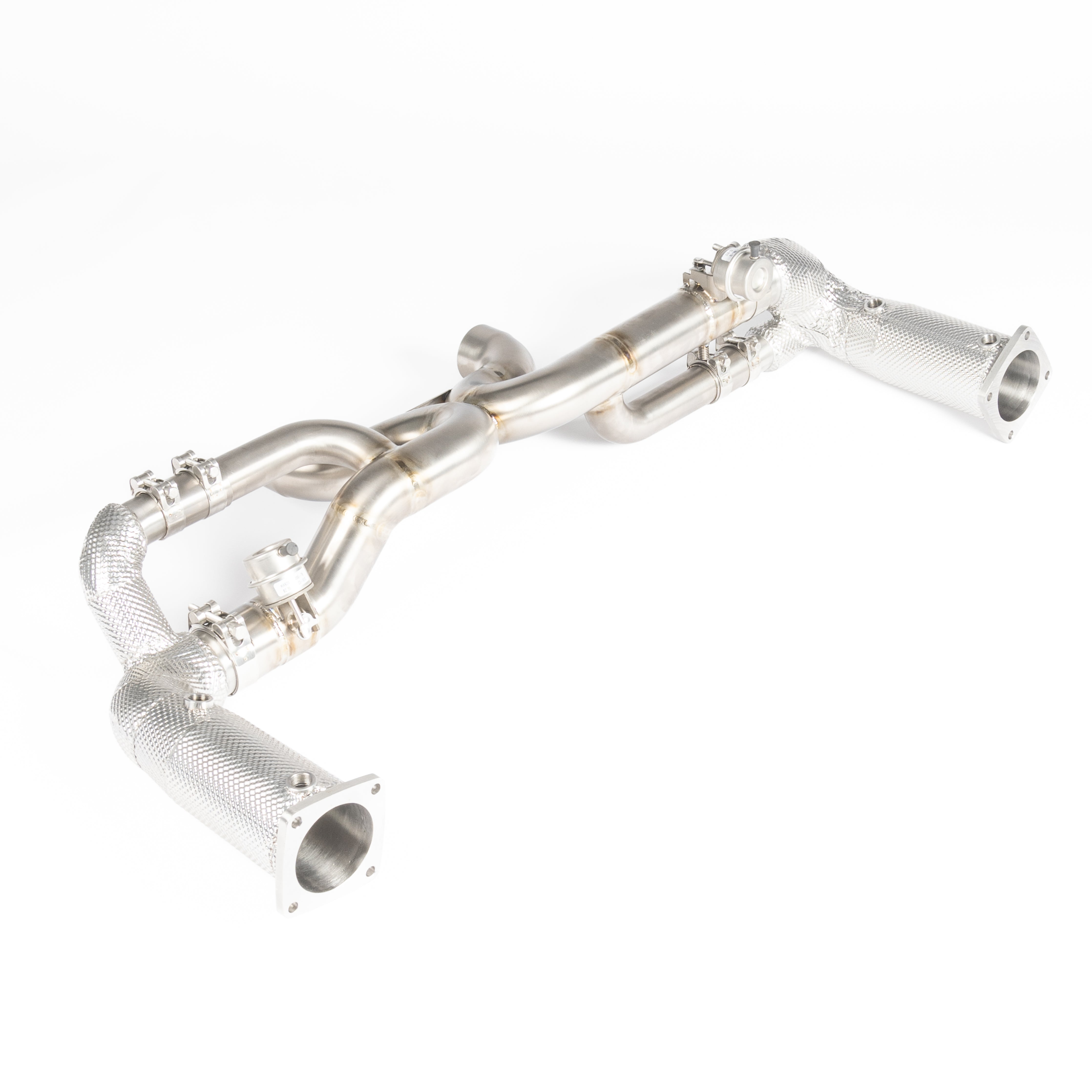 TITANIUM VALVED RACE PIPE (HEAT SHIELDED CAT DELETE)