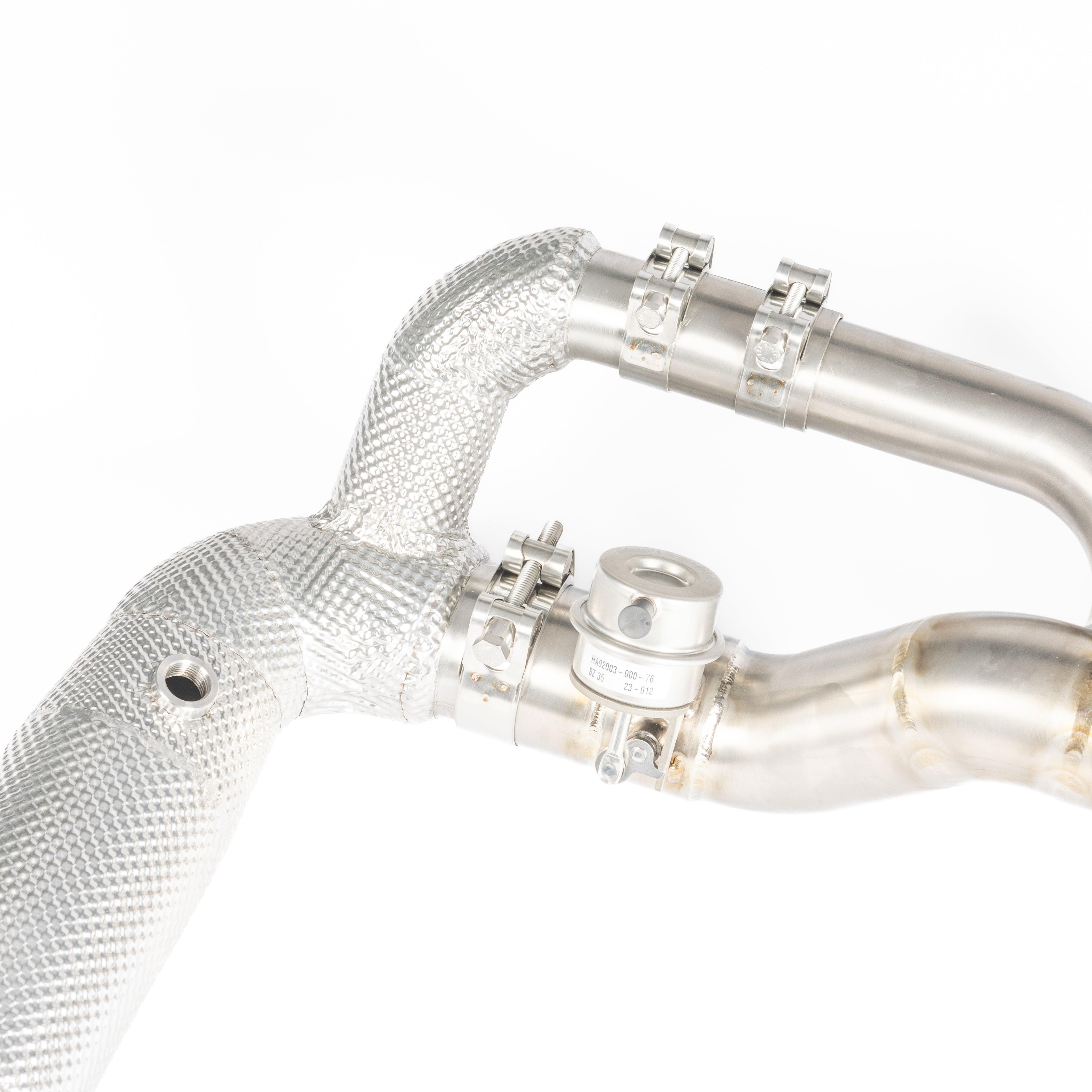 TITANIUM VALVED RACE PIPE (HEAT SHIELDED CAT DELETE)