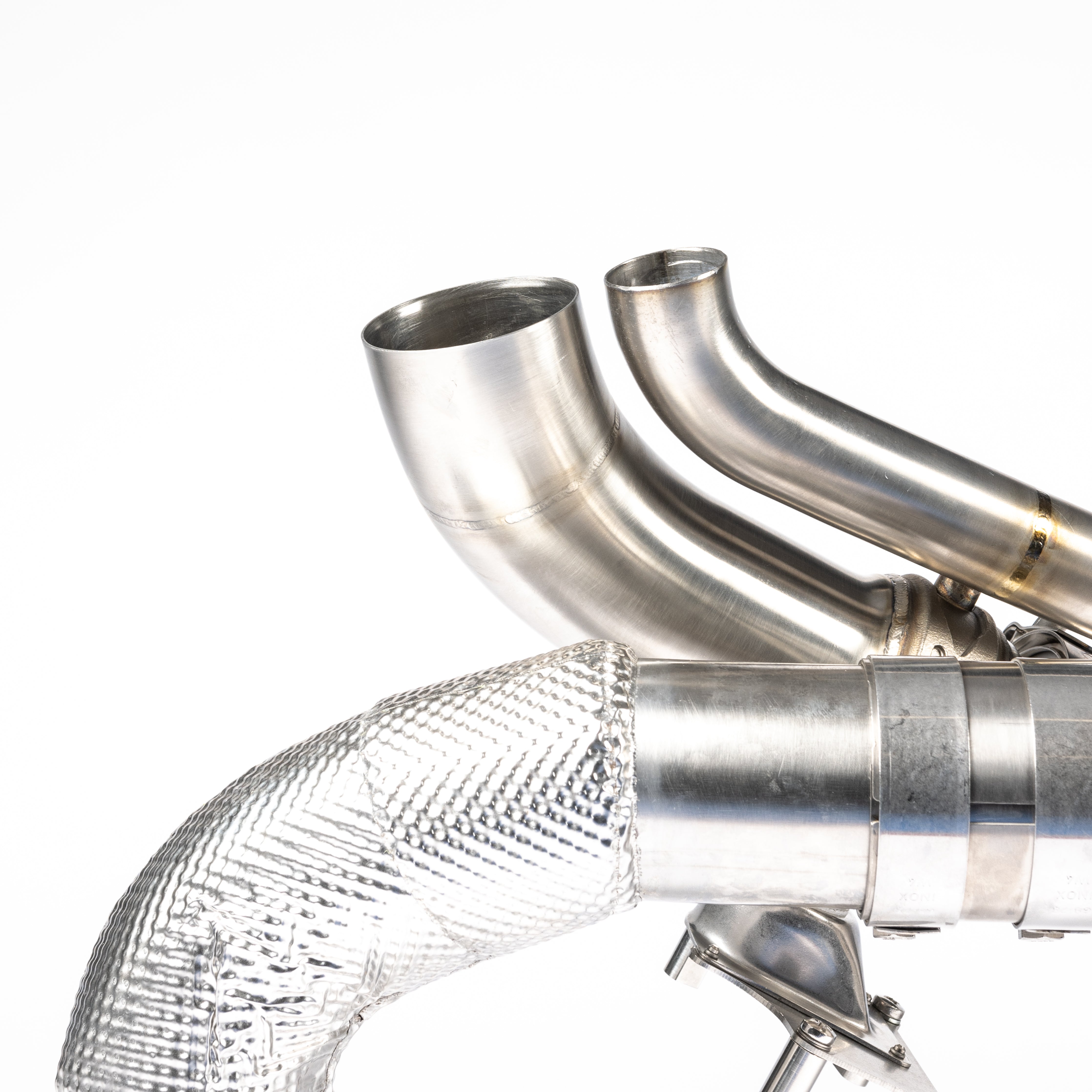 TITANIUM RACE PIPE (VALVED / HEAT SHIELDED CAT DELETES)