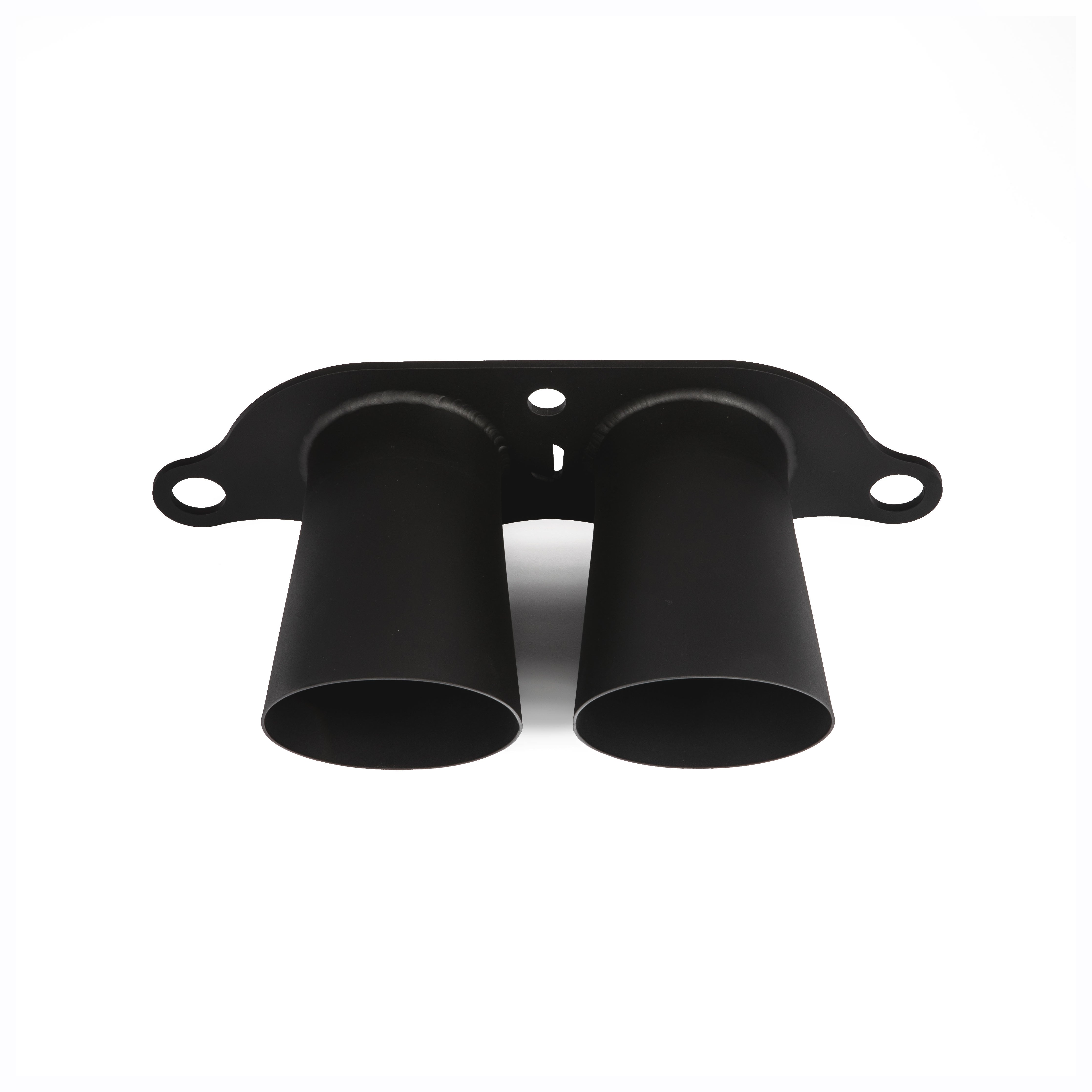 TITANIUM EXHAUST TIPS (MEGAPHONE - BLACK COATED)