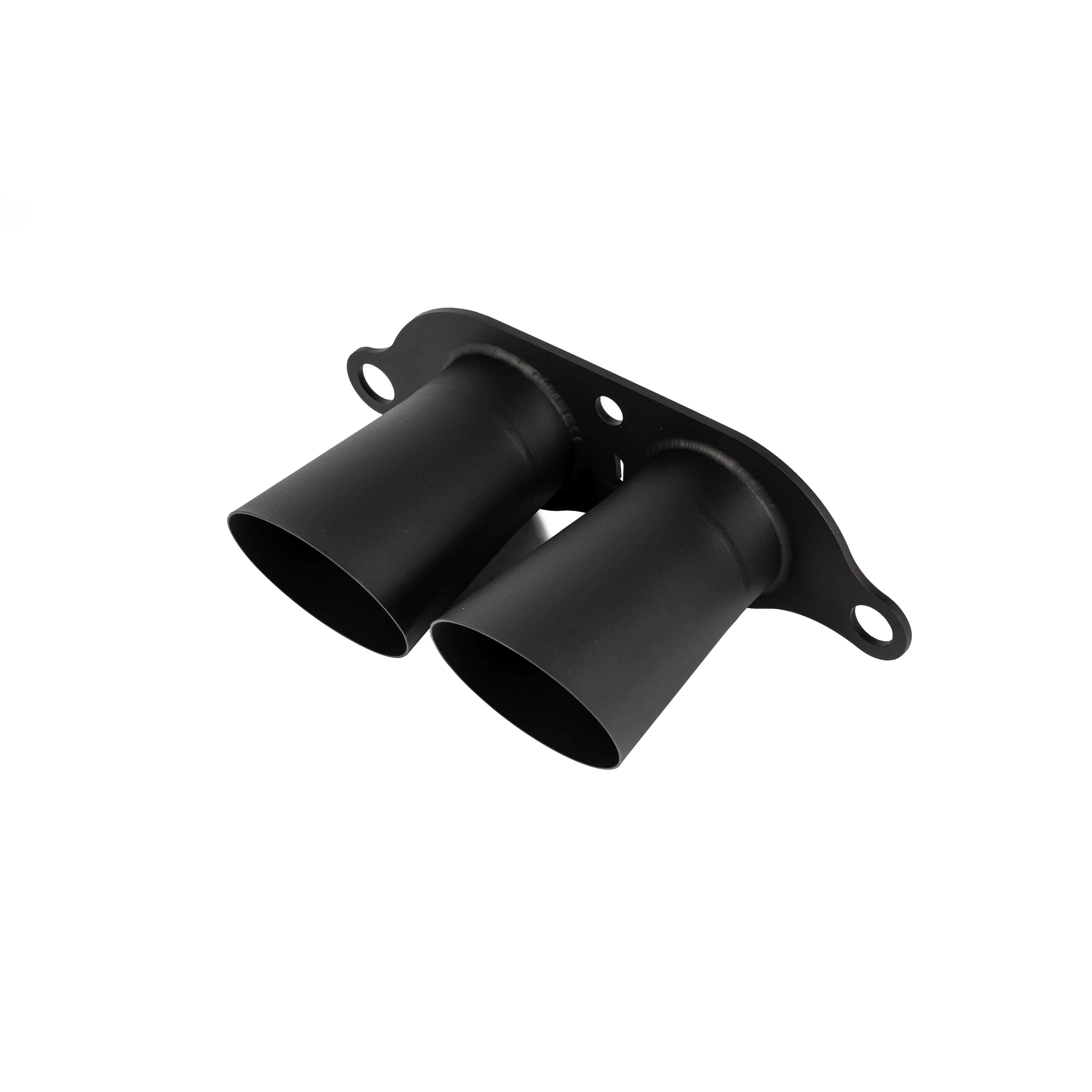 TITANIUM EXHAUST TIPS (MEGAPHONE - BLACK COATED)