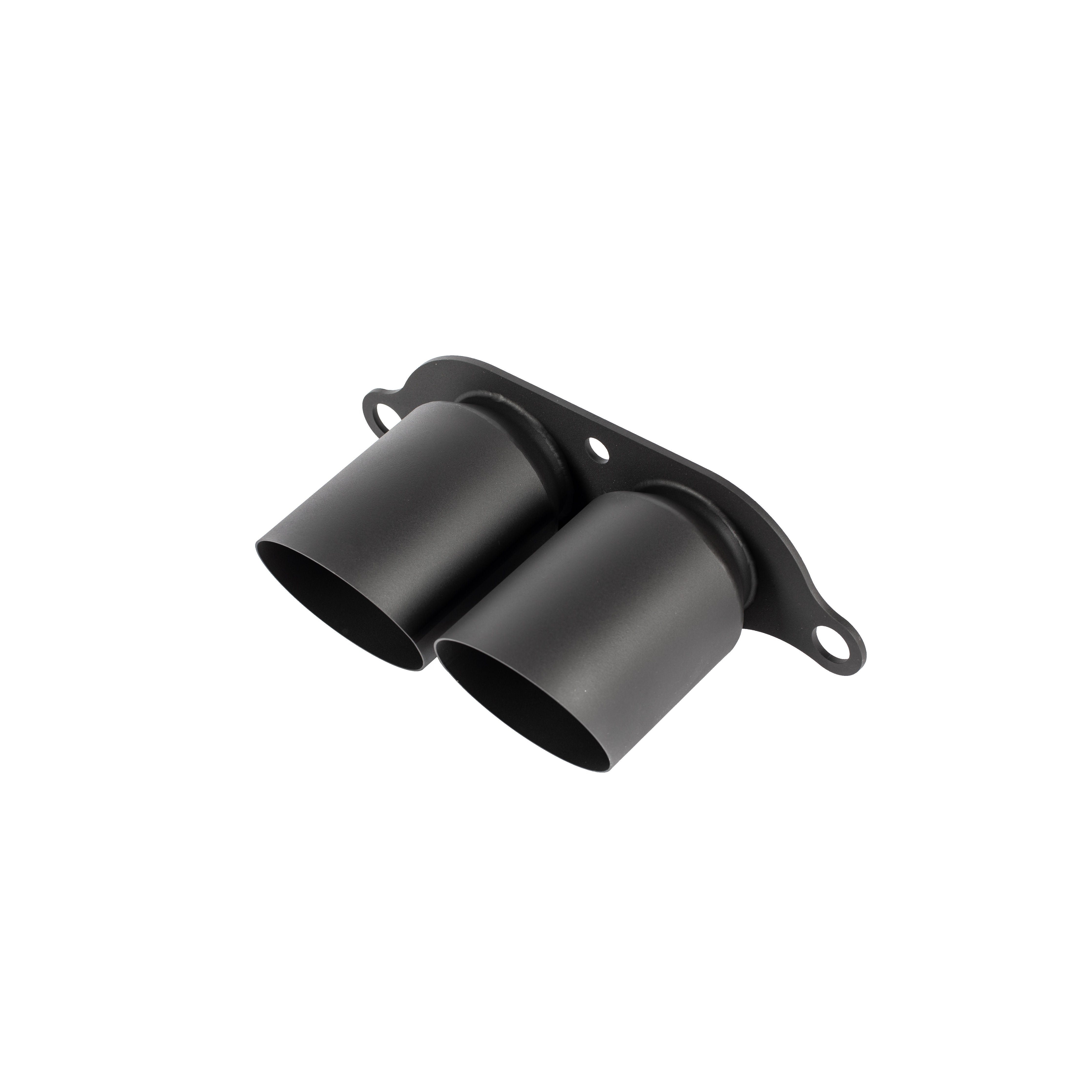 TITANIUM EXHAUST TIPS (STRAIGHT - BLACK COATED)